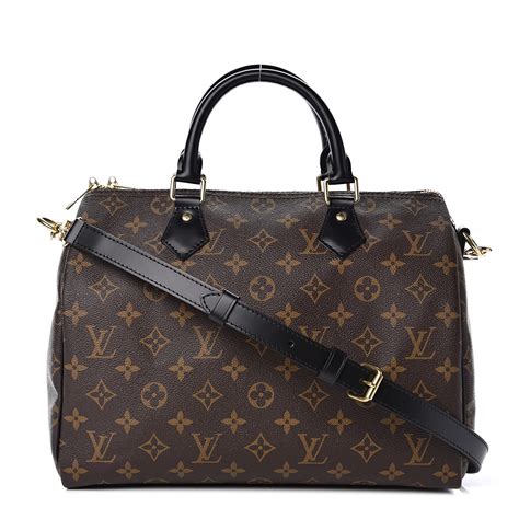 louis vuitton speedy with black handles|speedy 30 louis vuitton.